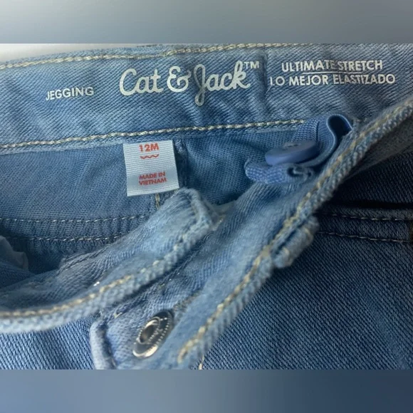 2pc Baby Shirt & jeans (18M shirt & 12M jeans) Carter’s + Cat & Jack NWOT - Picture 6 of 10